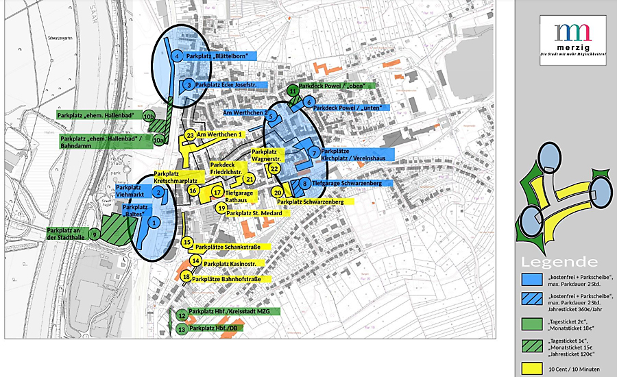 Neues Parkraumkonzept der Stadt Merzig