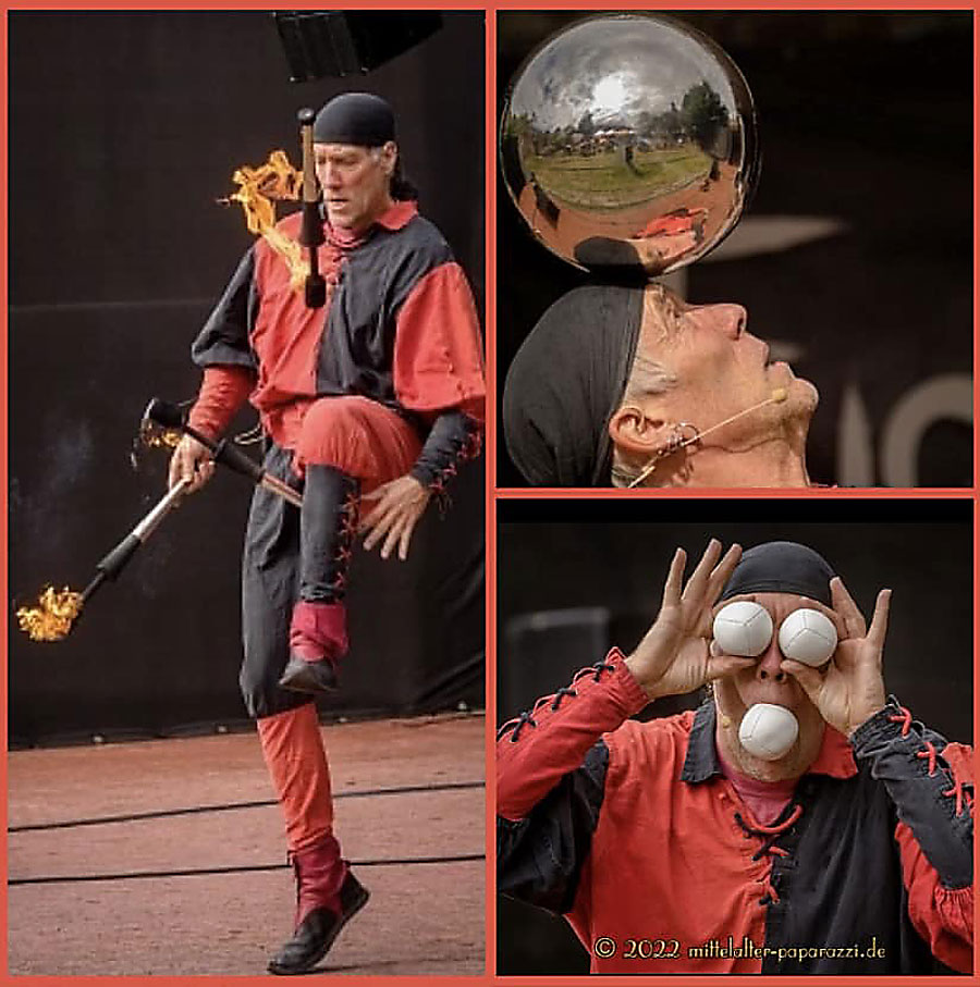 Lupus der Gaukler beim Mondschein-Markt